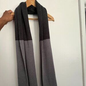 TIMBERLAND LONG WARM COLOR BLOCK GREY BLUE MEN SCARF